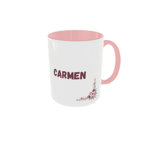 Taza "la madrina más divina" personalizada con nombre