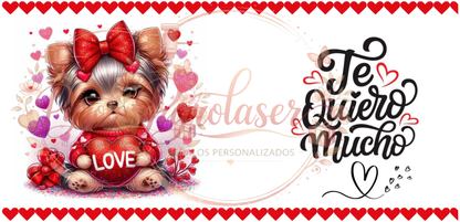 Taza "Amor y corazones"