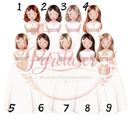 Taza Primera Comunión con nombre niña