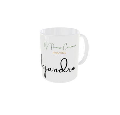 Taza Primera Comunión con nombre niño